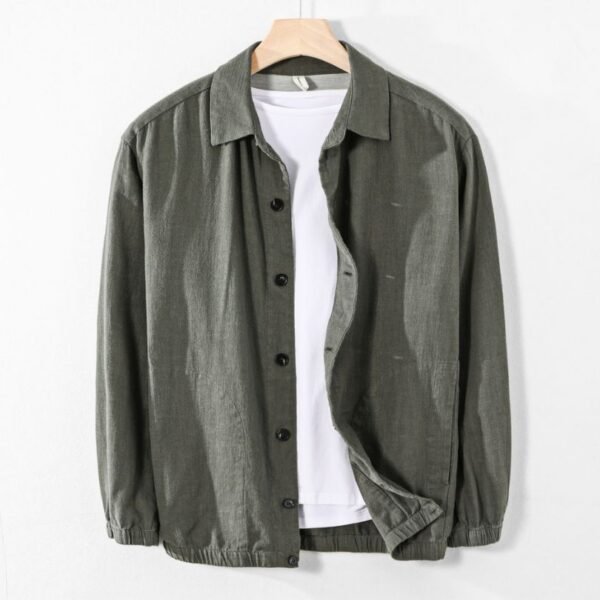 Men's New Khaki Button Down Shirt - Image 3
