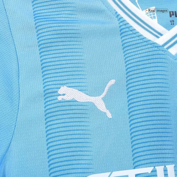 Kids Manchester City Home Jersey Kit 2023/24 - Image 10