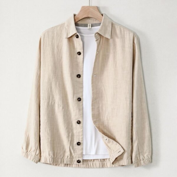 Men's New Khaki Button Down Shirt