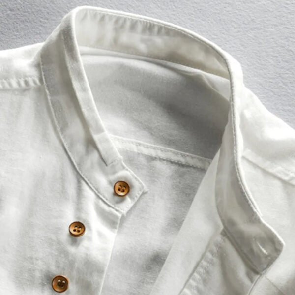Men's Premium Dark Denim Button Down Shirts - Image 4