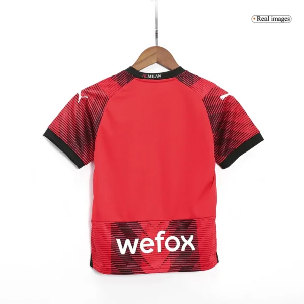 23-24 Kids AC Milan Jersey Home Kit - Image 7