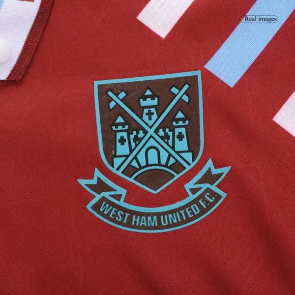 1991/92 West Ham United Retro Jersey Home - Image 3