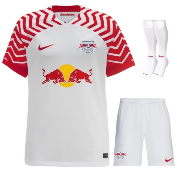 RB Leipzig 2023 2024 Home Kids Kit Shirt