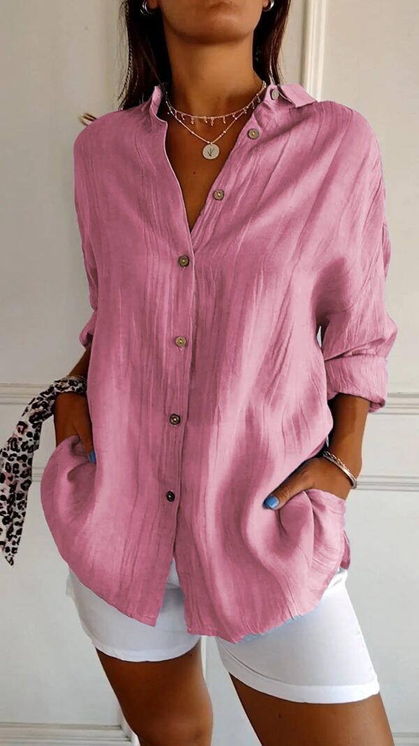 Amara – Elegant Button-Down Shirt - Image 4