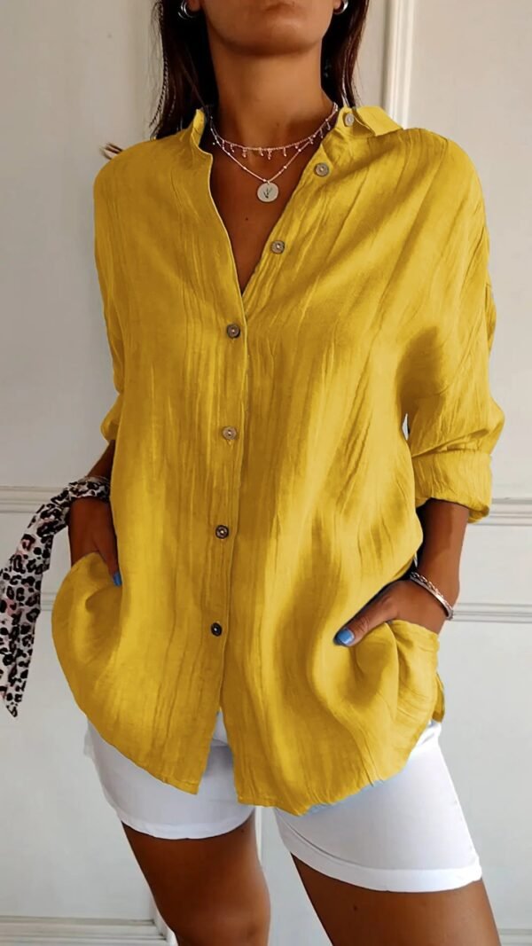 Amara – Elegant Button-Down Shirt - Image 5