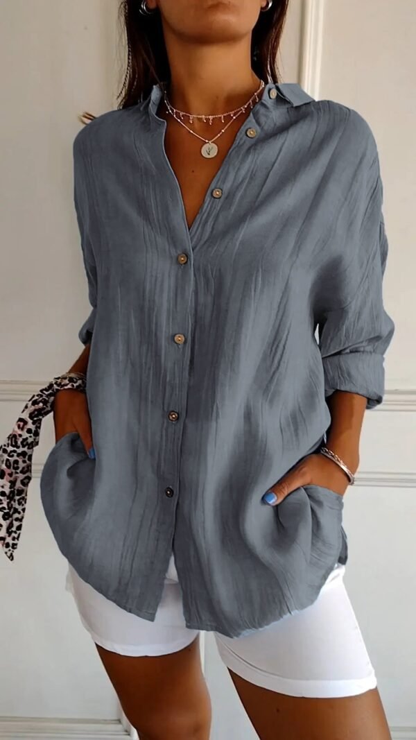 Amara – Elegant Button-Down Shirt - Image 11
