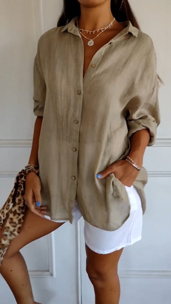 Amara – Elegant Button-Down Shirt - Image 3