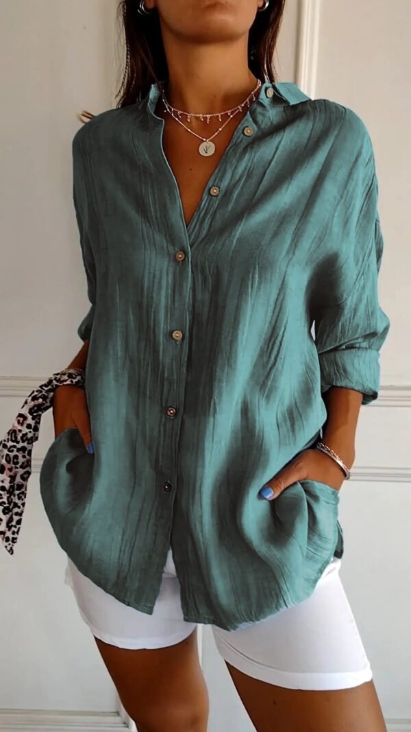 Amara – Elegant Button-Down Shirt - Image 7