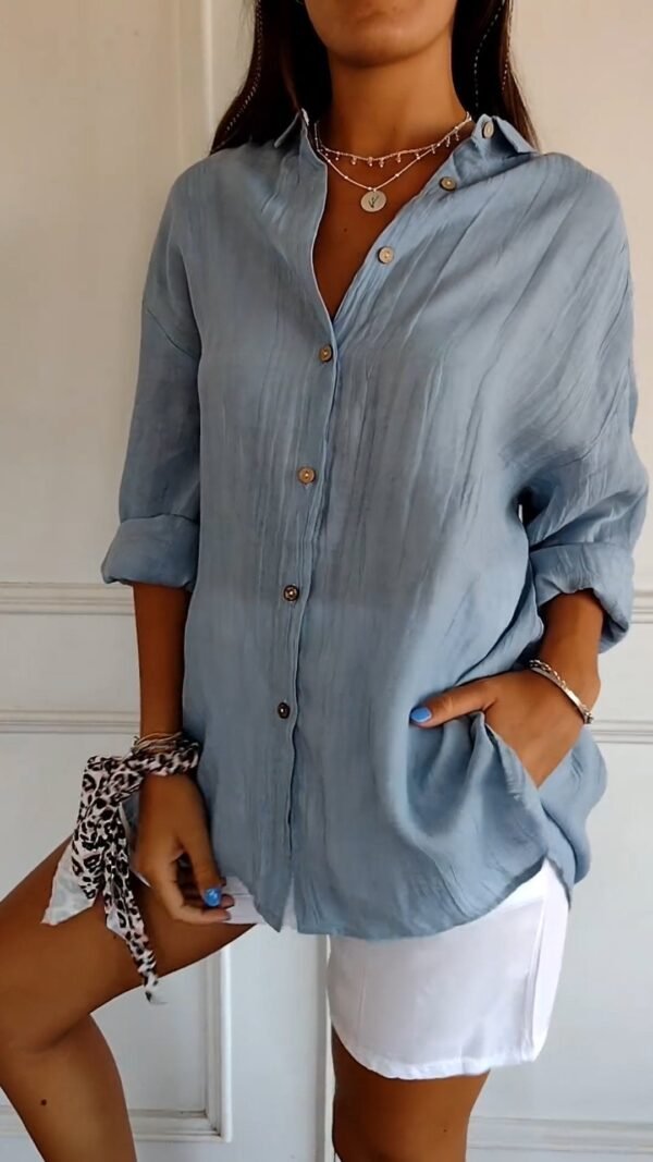 Amara – Elegant Button-Down Shirt - Image 2