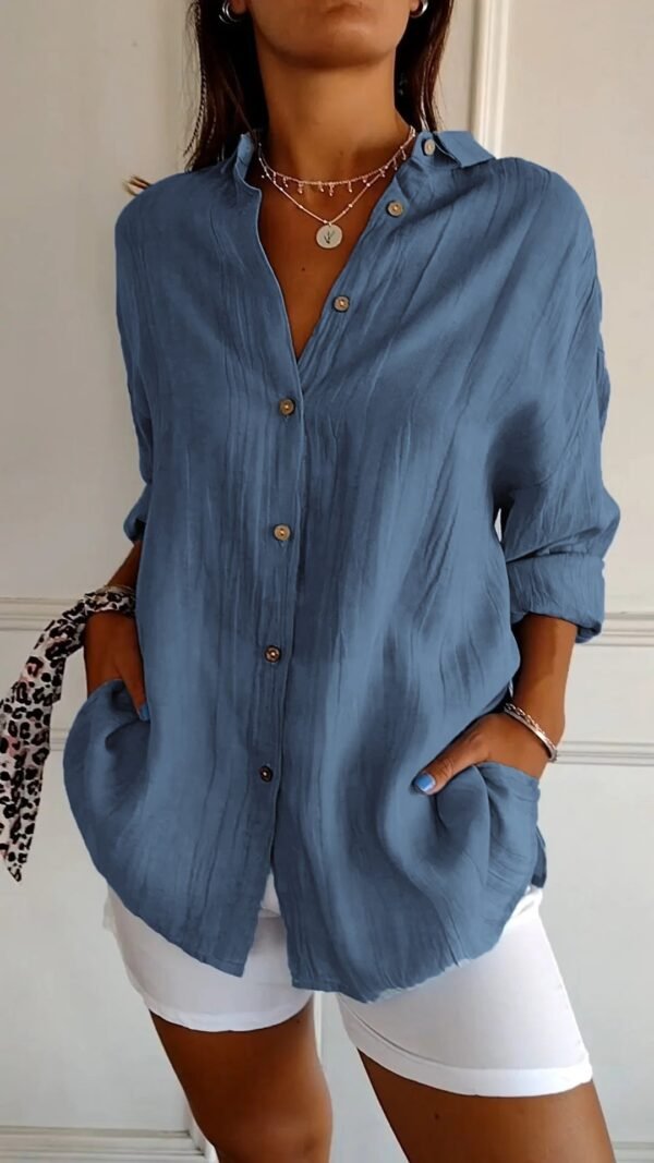 Amara – Elegant Button-Down Shirt - Image 6