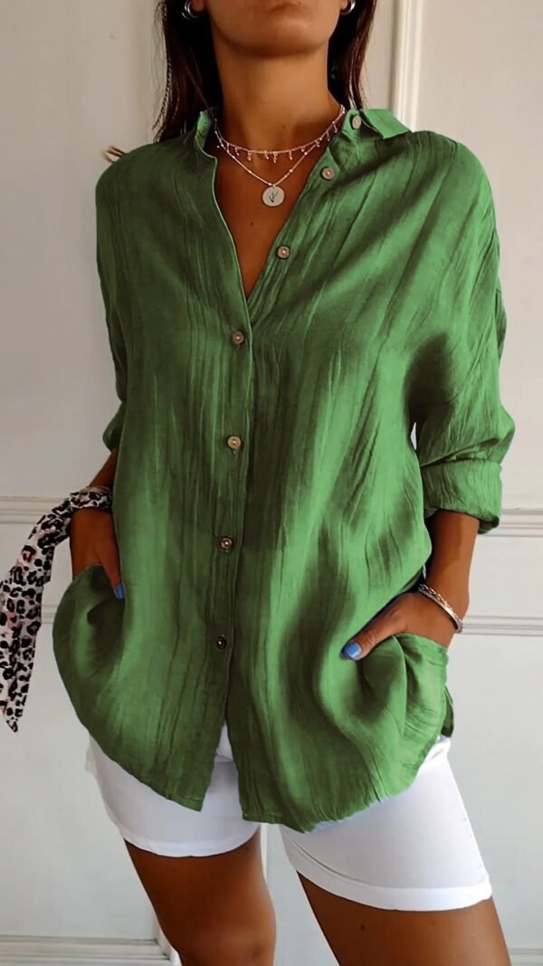 Amara – Elegant Button-Down Shirt - Image 9