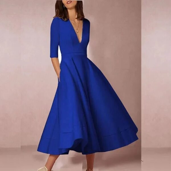 Annalena – Elegant A-Line Midi Dress - Image 7