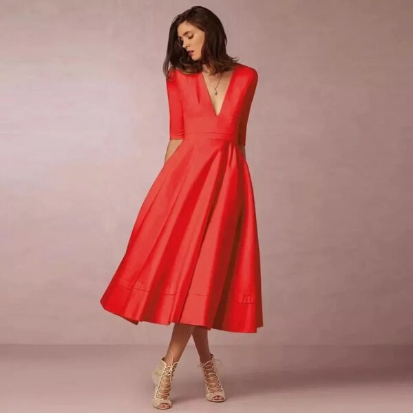 Annalena – Elegant A-Line Midi Dress - Image 6