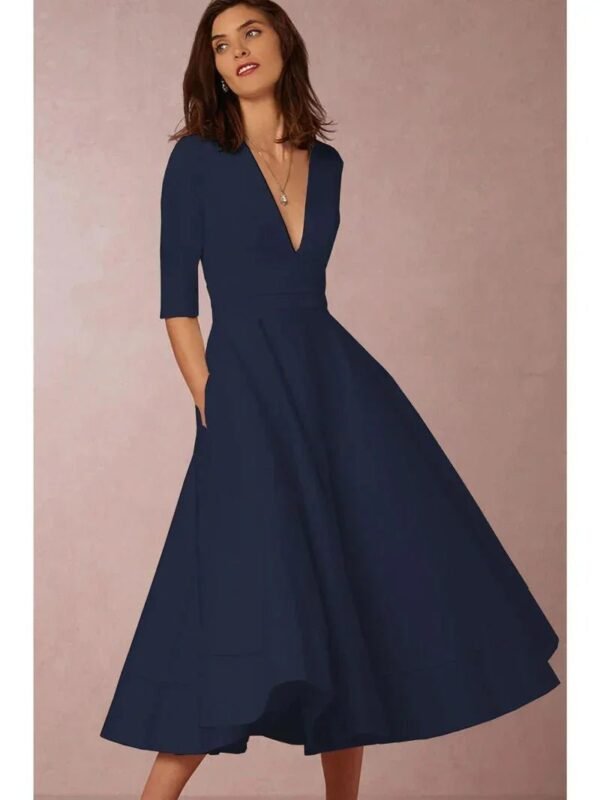Annalena – Elegant A-Line Midi Dress - Image 4