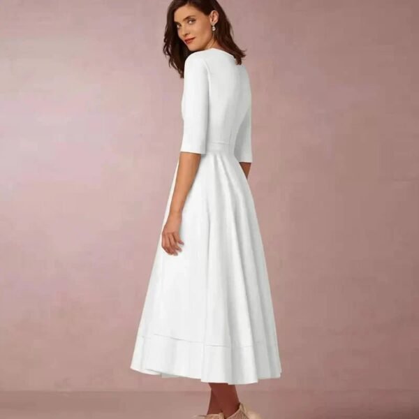 Annalena – Elegant A-Line Midi Dress - Image 3