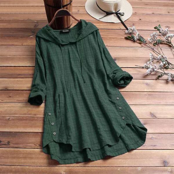 Antonia – Stylish Hooded Blouse - Image 4