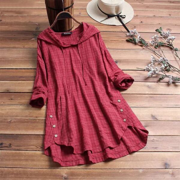 Antonia – Stylish Hooded Blouse - Image 5