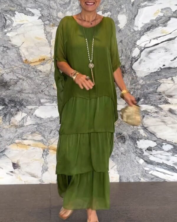 Clara – Elegant A-Line Maxi Dress - Image 4