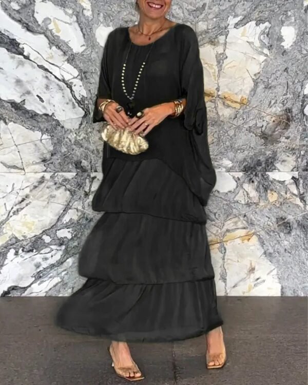 Clara – Elegant A-Line Maxi Dress - Image 8