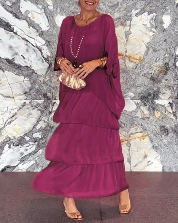Clara – Elegant A-Line Maxi Dress - Image 9