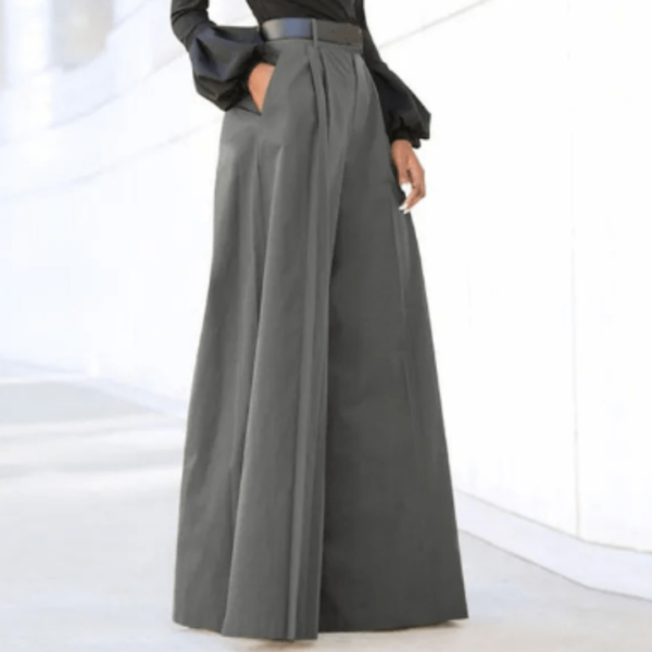 Clara – Elegant Wide Leg Trousers for Women - Image 4