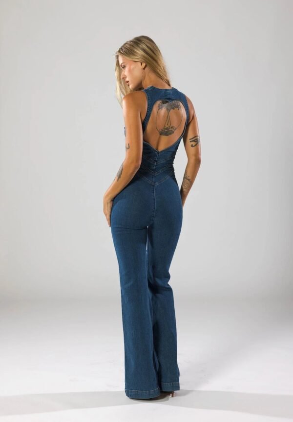 Emilia – Elegant Denim Jumpsuit in Timeless Design - Image 6