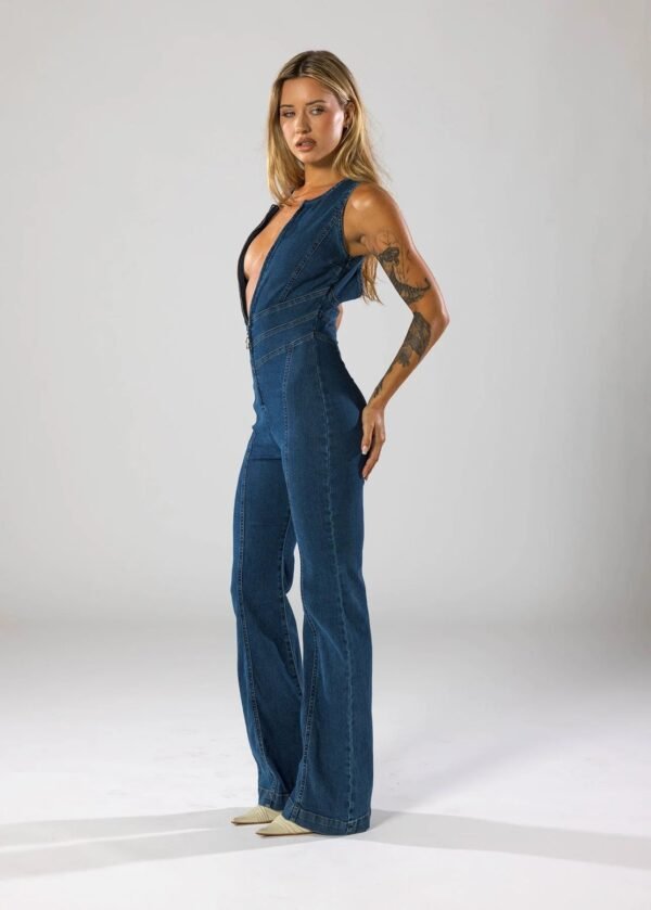 Emilia – Elegant Denim Jumpsuit in Timeless Design - Image 5