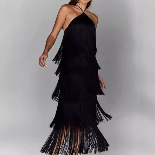 Isabelle – Elegant Dress with Fringes & Flowing Fit - Image 4