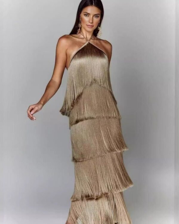 Isabelle – Elegant Dress with Fringes & Flowing Fit - Image 6