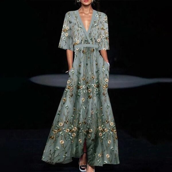 Jasmine - Maxi Dress with Floral Pattern - Image 2