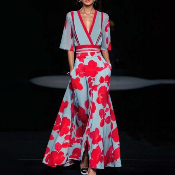 Jasmine - Maxi Dress with Floral Pattern - Image 4