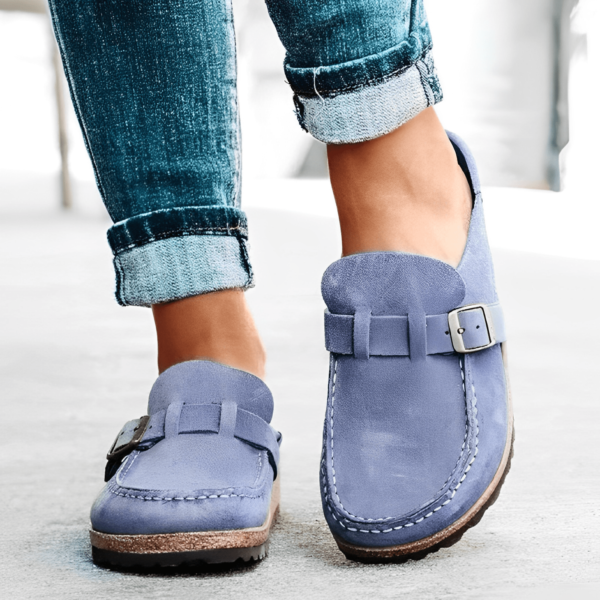 Mara – Orthopaedic Leather Slip-On Mule Sandals - Image 5