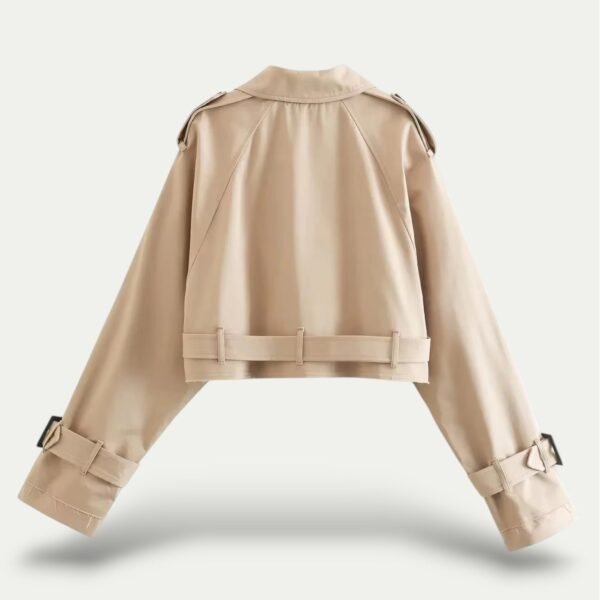 Mila – Elegant Vintage Trench Coat Made from High-Quality Fabric - Image 2