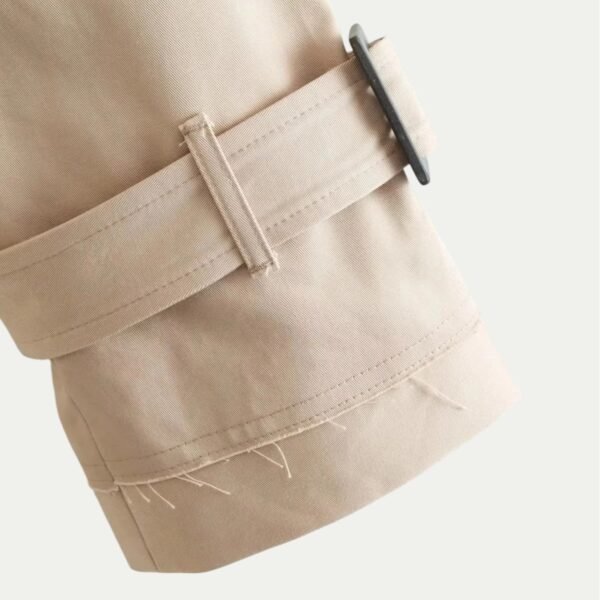 Mila – Elegant Vintage Trench Coat Made from High-Quality Fabric - Image 3