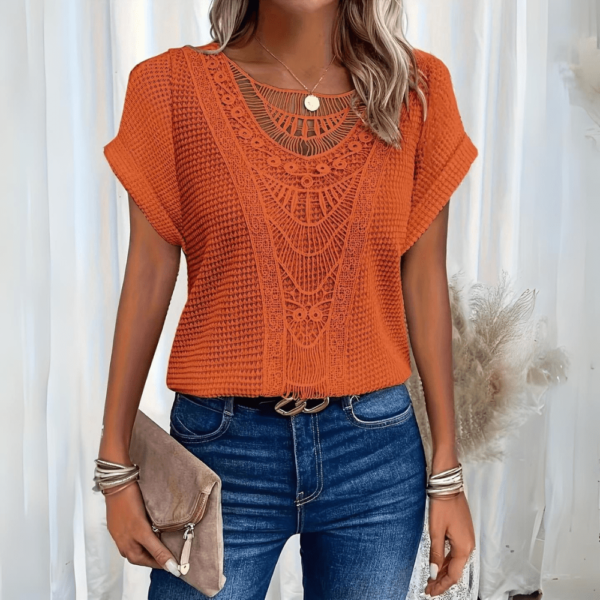 Milena – Elegant Blouse in Ibiza Style - Image 6