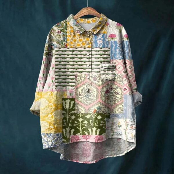 Ninette – Elegant Blouse with Floral Pattern - Image 5