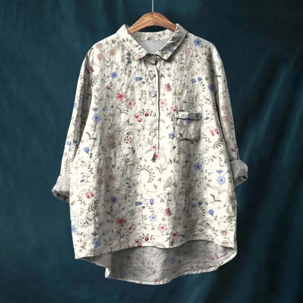 Ninette – Elegant Blouse with Floral Pattern - Image 6