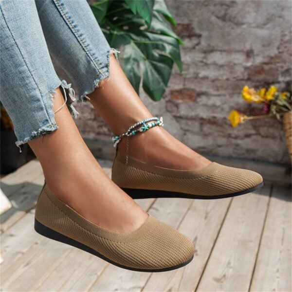 Nova - Stylish Comfortable Orthopaedic Slip-On Leather Ballet Flats