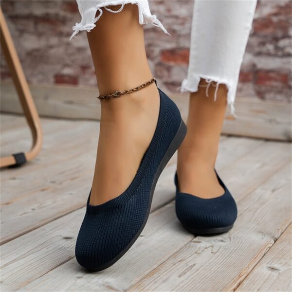 Nova - Stylish Comfortable Orthopaedic Slip-On Leather Ballet Flats - Image 6