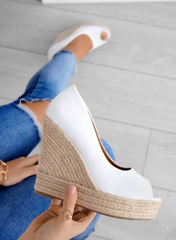 Odilia - Suede Wedge Espadrilles | Elegant Summer Sandals - Image 4