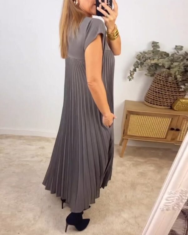 Sabrina – Stylish Pleated Cotton Dress - Image 11