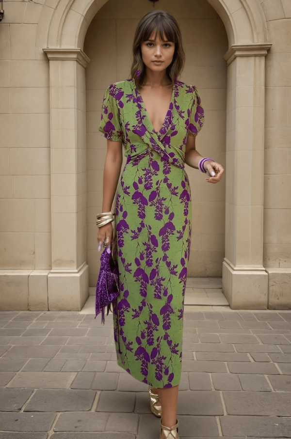 Samira – Elegant Floral Dress - Image 3