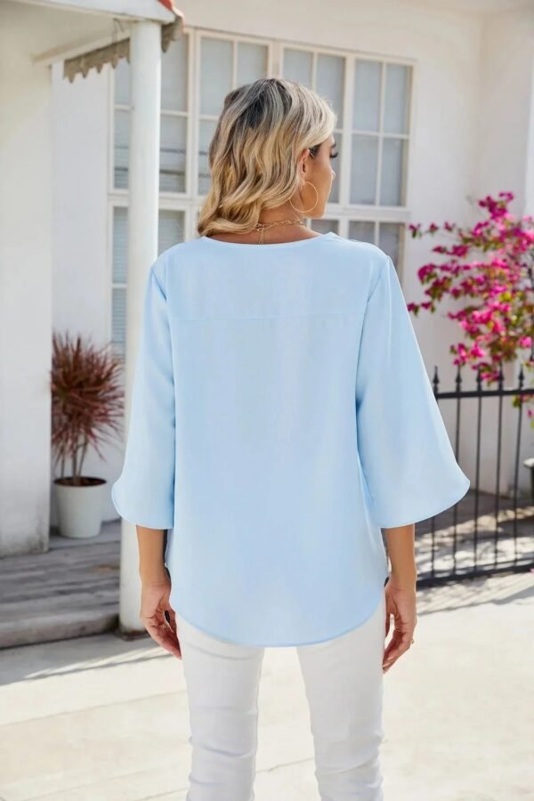 Zaneta – Stylish V-Neck Blouse - Image 8