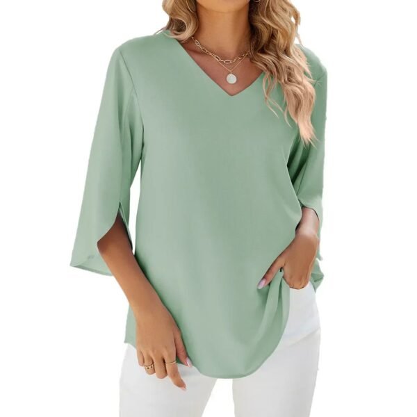 Zaneta – Stylish V-Neck Blouse - Image 5