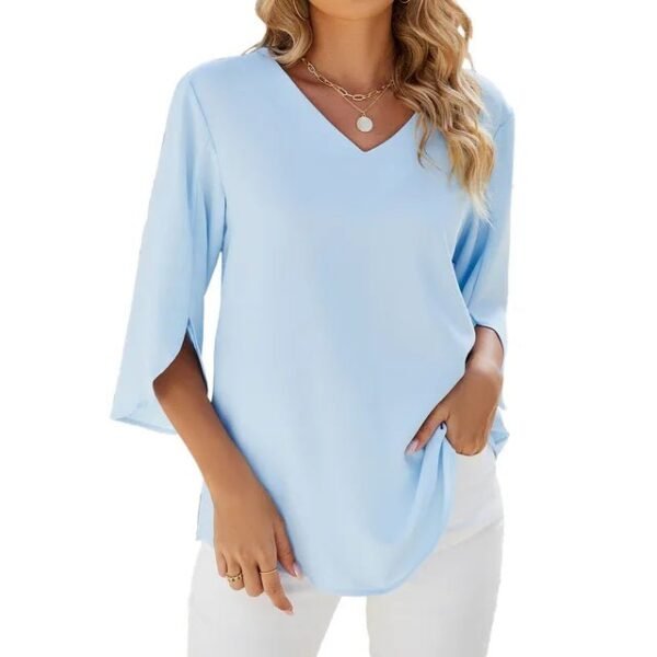 Zaneta – Stylish V-Neck Blouse